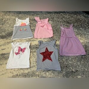 Girls size 5t tank top lot